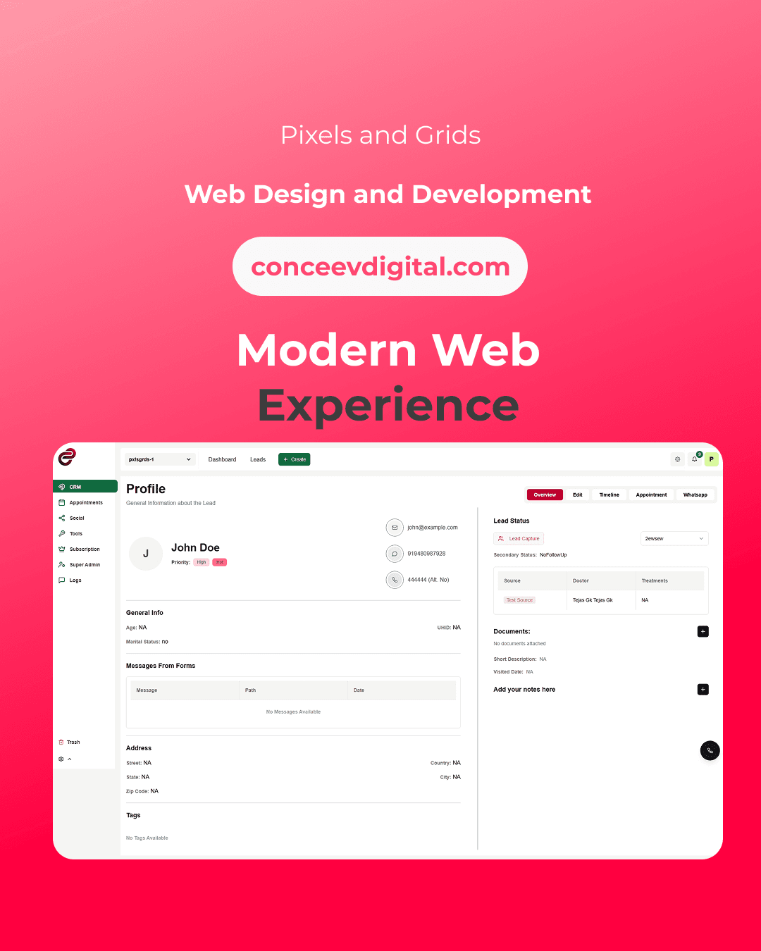 Conceev Digital CRM Platform